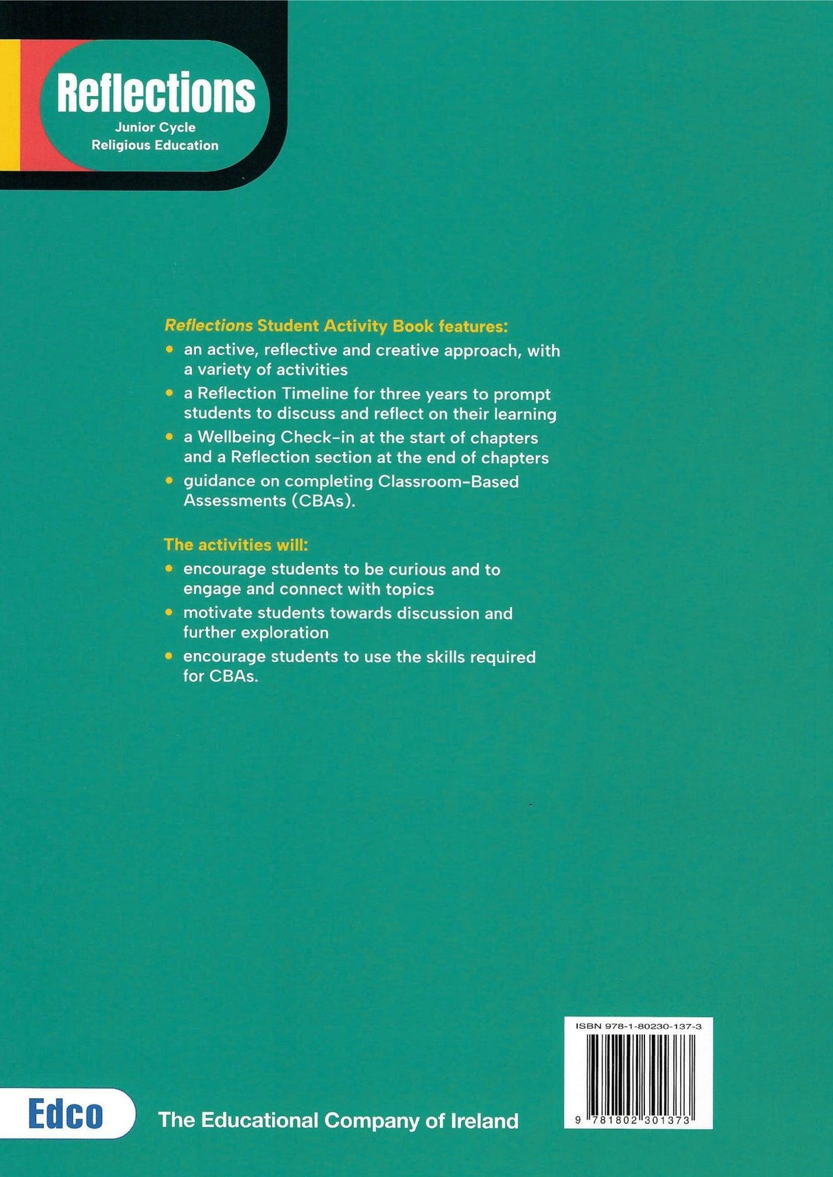 Reflections - Textbook & Student Activity Book - Set by Edco on Schoolbooks.ie