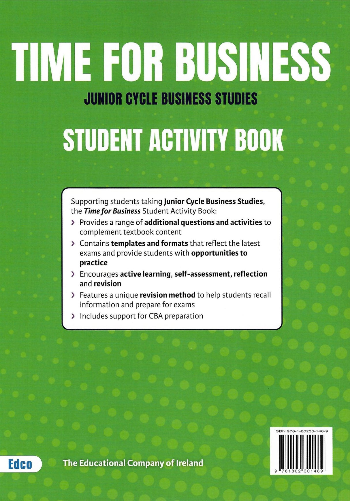 Time For Business - Textbook & Workbook Set - 3rd / New Edition (2024) by Edco on Schoolbooks.ie