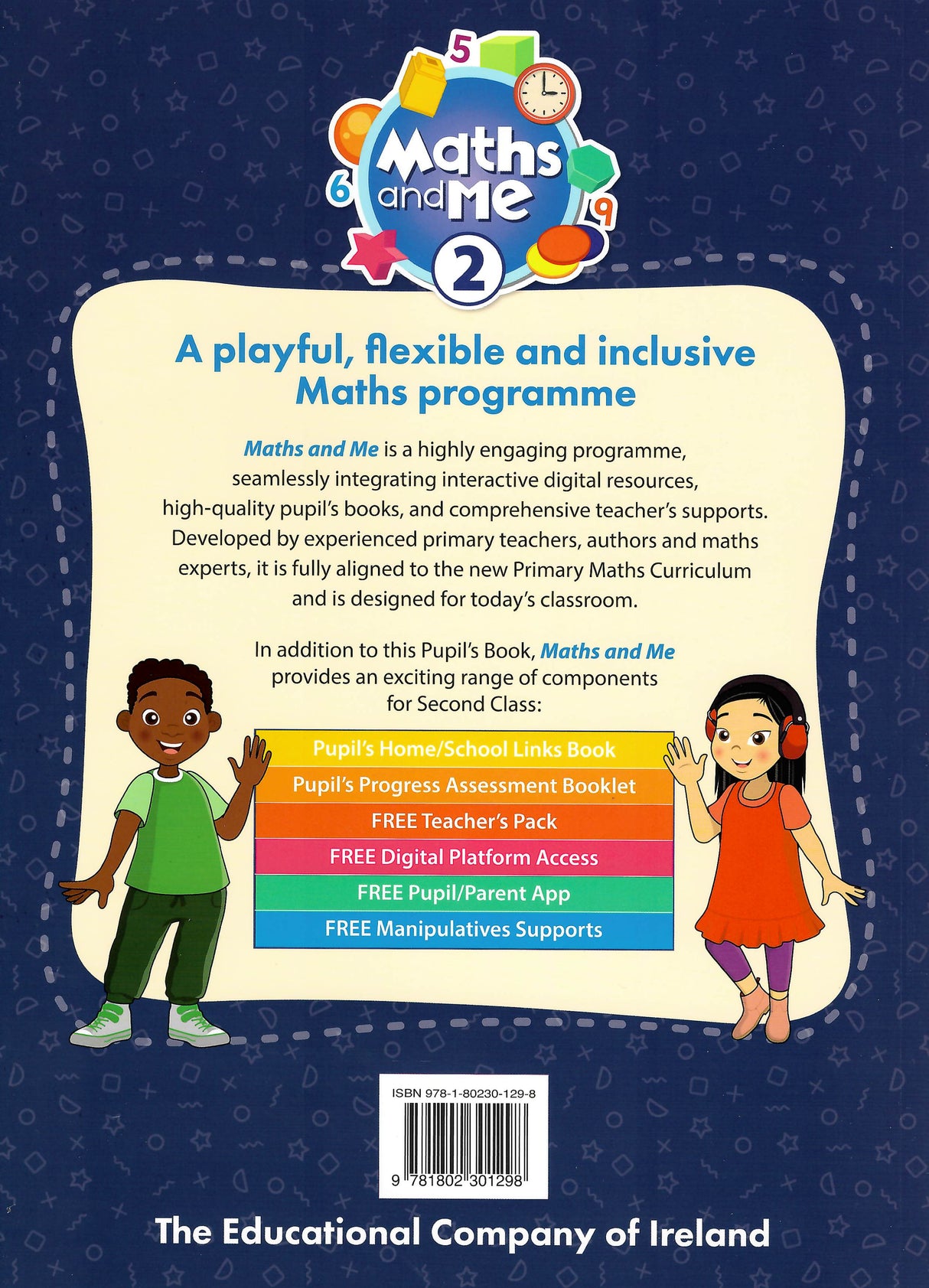 Maths and Me 2 - Pupils Book & Home School Links Book & Progress Assessment Booklet - Set - Second Class by Edco on Schoolbooks.ie