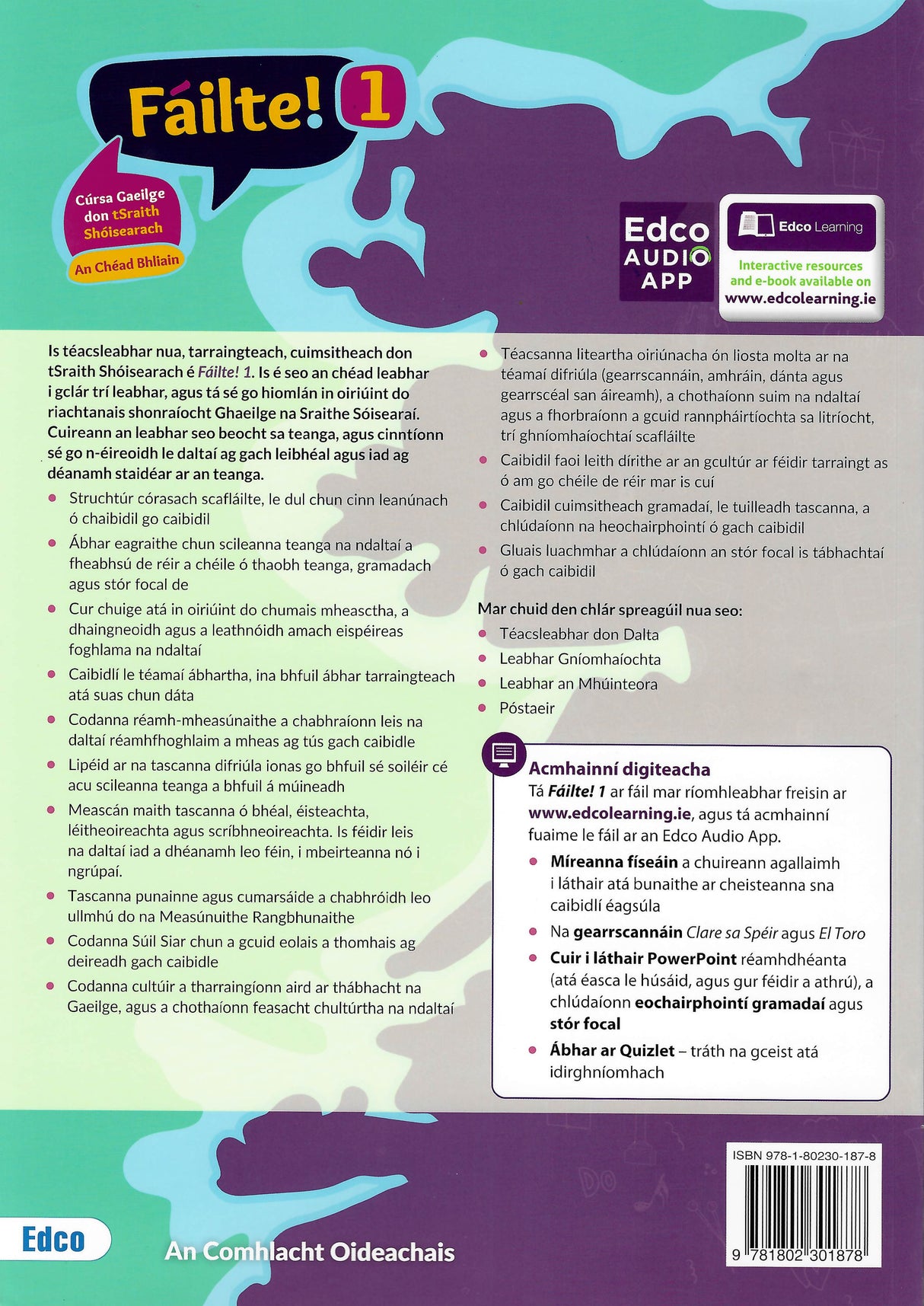 Fáilte! 1 - First Year - Set by Edco on Schoolbooks.ie