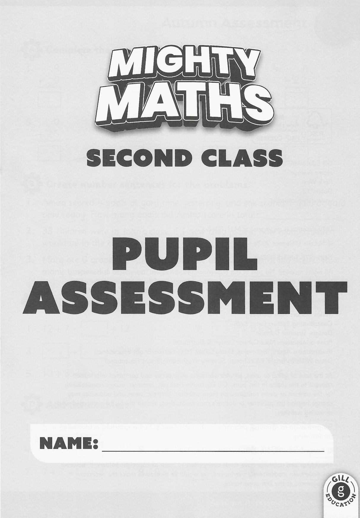 Mighty Maths - Pupils Book & Assessment Book - Set - 2nd Class by Gill Education on Schoolbooks.ie