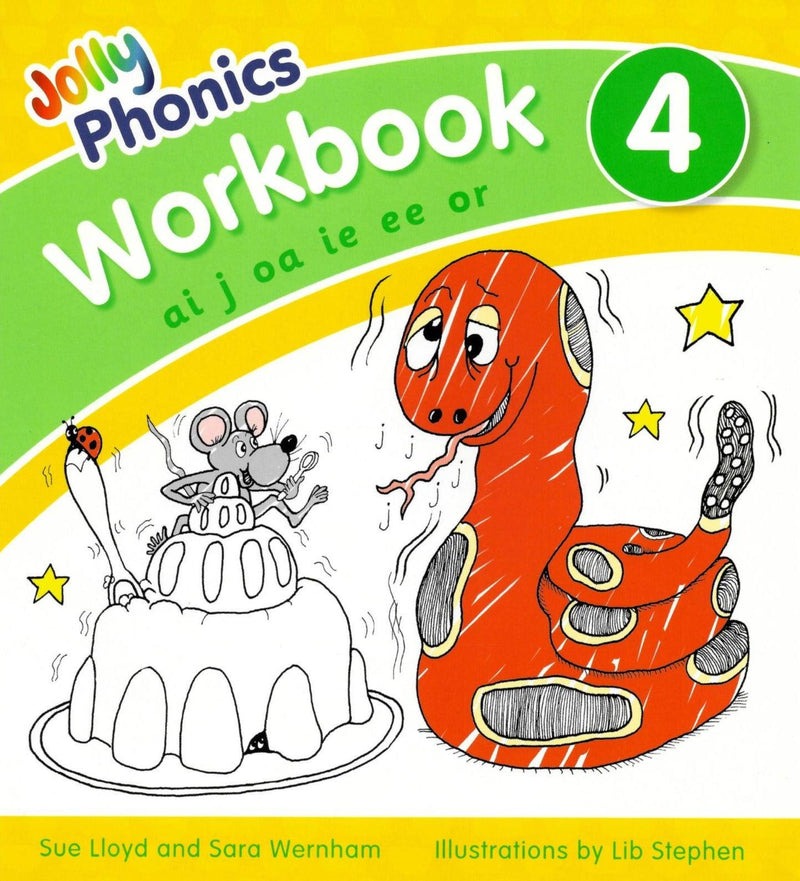 Jolly Phonics Workbook 4 - Pre Cursive Letters by Jolly Learning Ltd on Schoolbooks.ie
