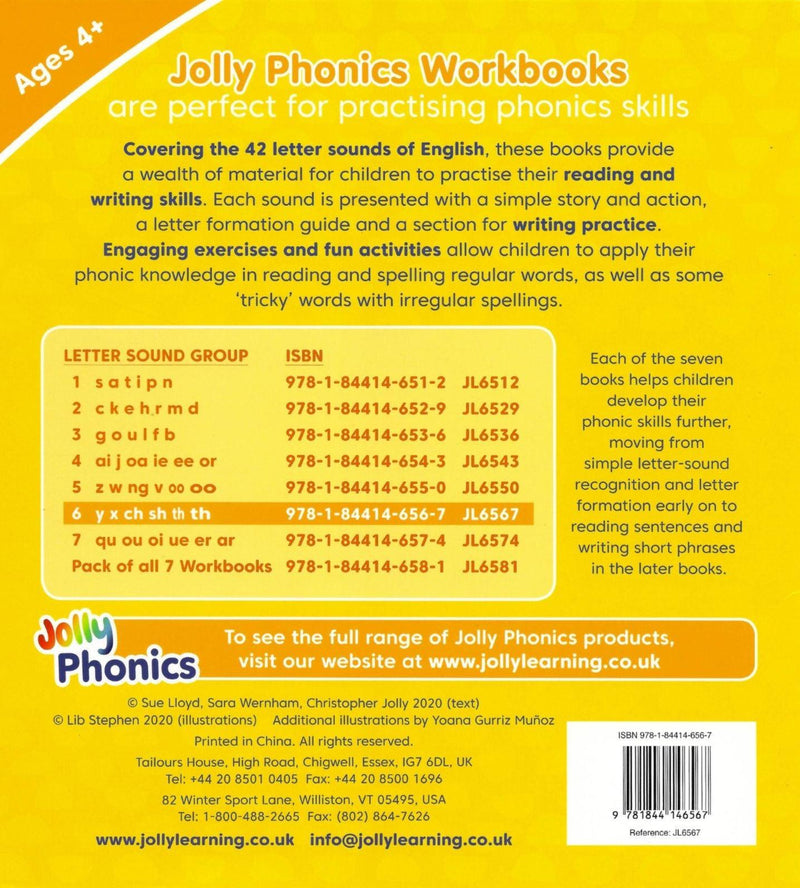 Jolly Phonics Workbook 6 - Pre Cursive Letters by Jolly Learning Ltd on Schoolbooks.ie