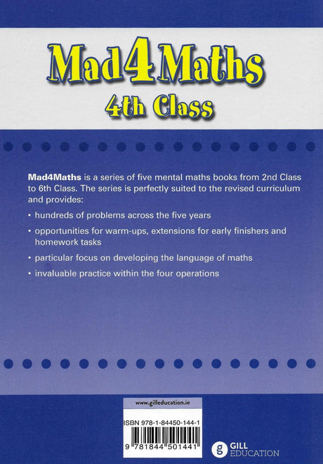 ■ Mad 4 Maths - 4th Class by Carroll Heinemann on Schoolbooks.ie