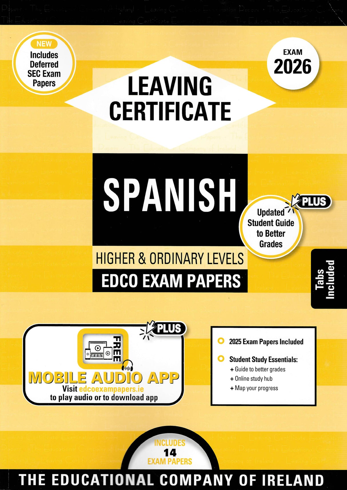 Exam Papers - Leaving Cert - Spanish - Higher & Ordinary Levels - Exam 2026 by Edco on Schoolbooks.ie