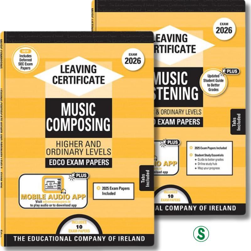 Exam Papers - Leaving Cert - Music - Higher & Ordinary Levels - Exam 2026 by Edco on Schoolbooks.ie