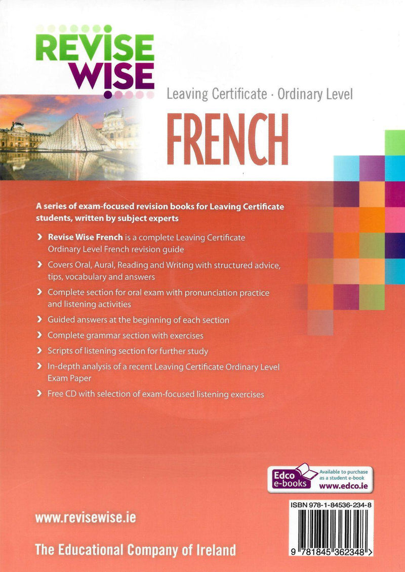 Revise Wise - Leaving Cert - French - Ordinary Level by Edco on Schoolbooks.ie