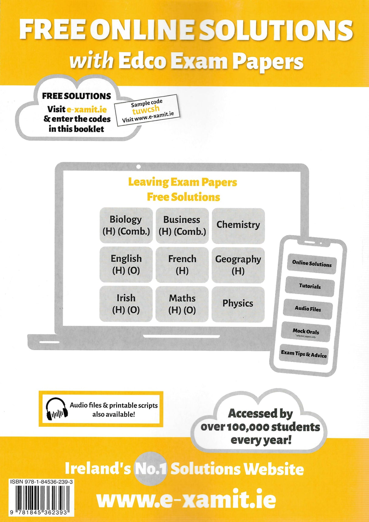 Exam Papers - Leaving Cert - Biology - Higher & Ordinary Levels - Exam 2026 by Edco on Schoolbooks.ie