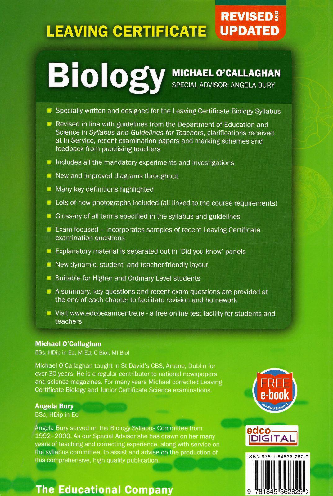 ■ Leaving Cert Biology - Revised Edition by Edco on Schoolbooks.ie