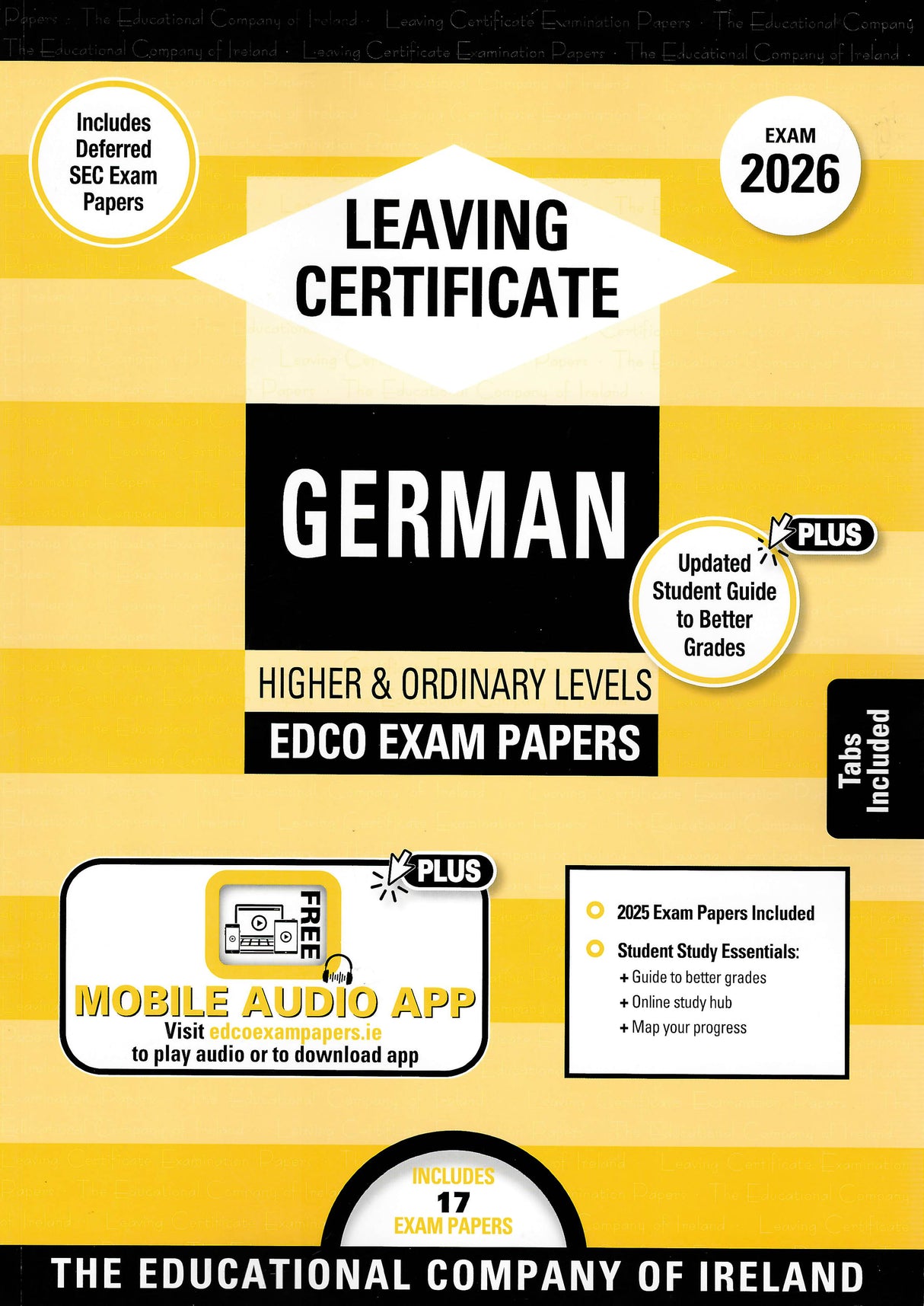 Exam Papers - Leaving Cert - German - Higher & Ordinary Levels - Exam 2026 by Edco on Schoolbooks.ie