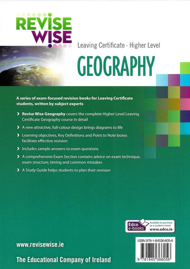 Revise Wise - Leaving Cert - Geography - Higher Level by Edco on Schoolbooks.ie