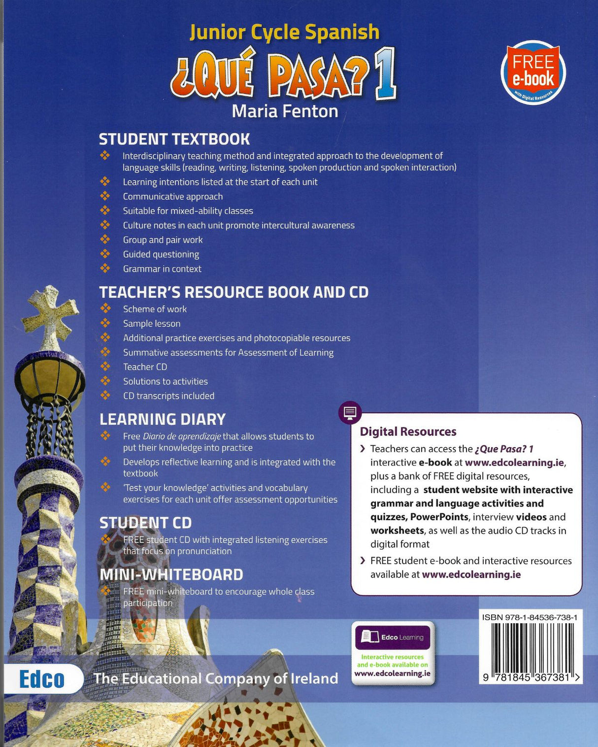 ■ ¿Qué Pasa? 1 - Junior Cycle Spanish - 1st / Old Edition by Edco on Schoolbooks.ie