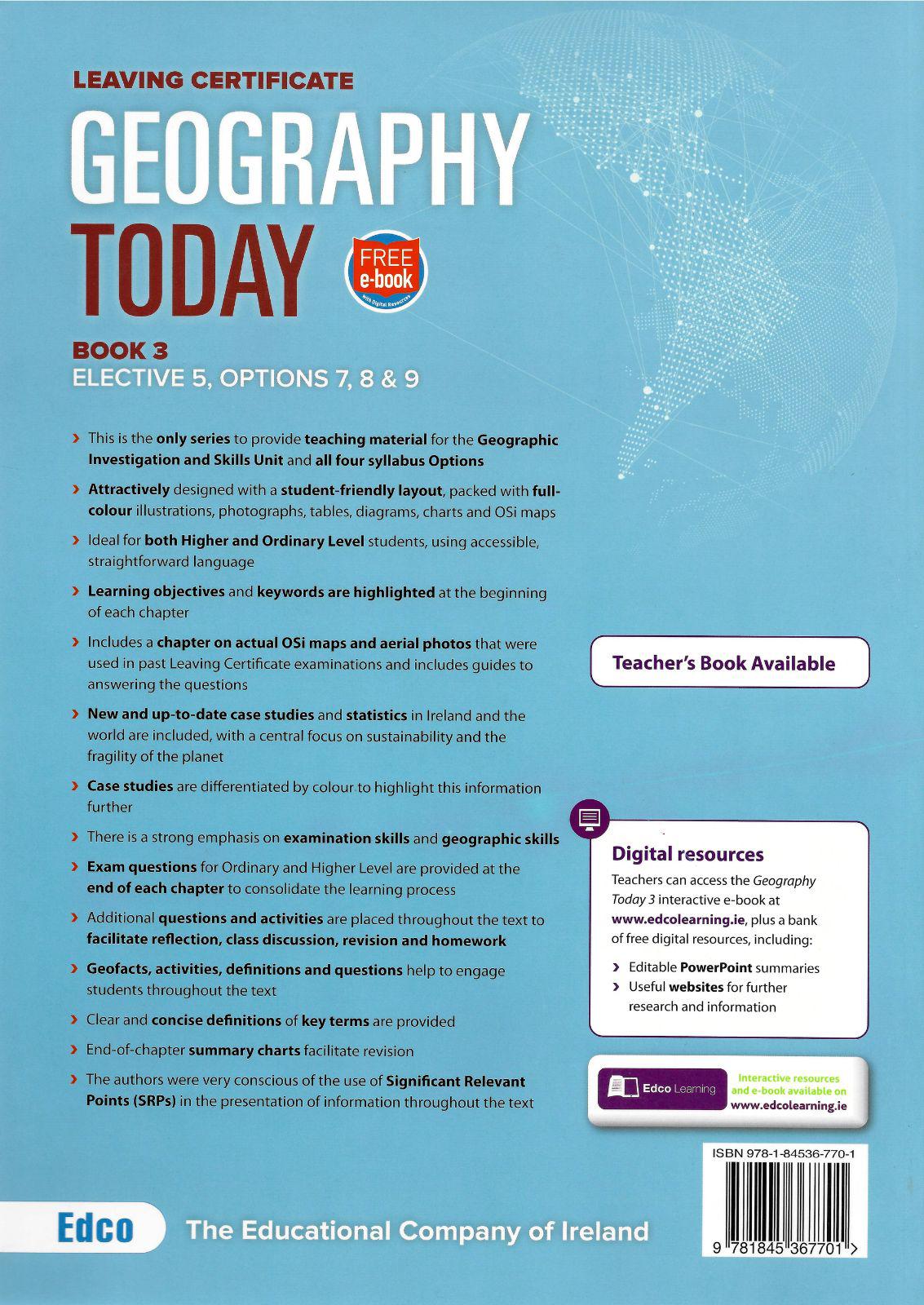 ■ Geography Today 3 by Edco on Schoolbooks.ie