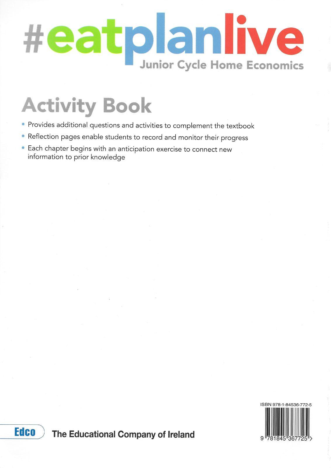 ■ Eat Plan Live - Activity Book Only by Edco on Schoolbooks.ie