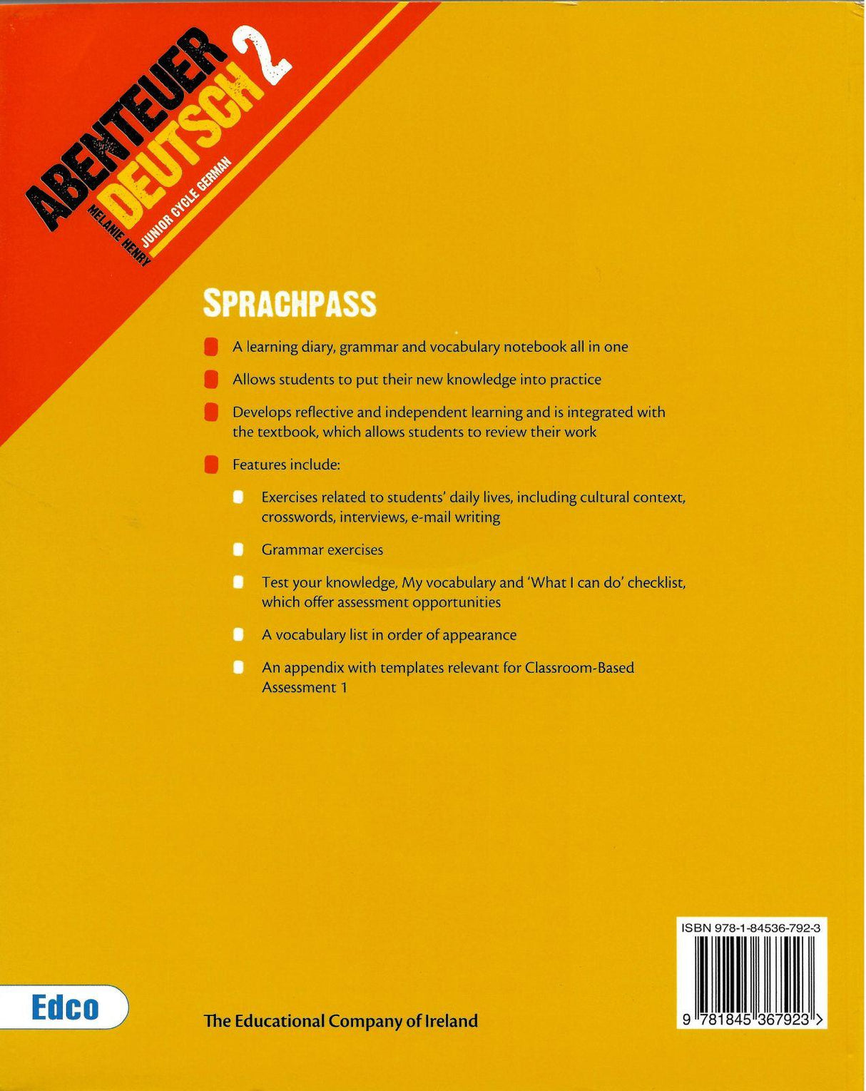 Abenteuer Deutsch 2 by Edco on Schoolbooks.ie