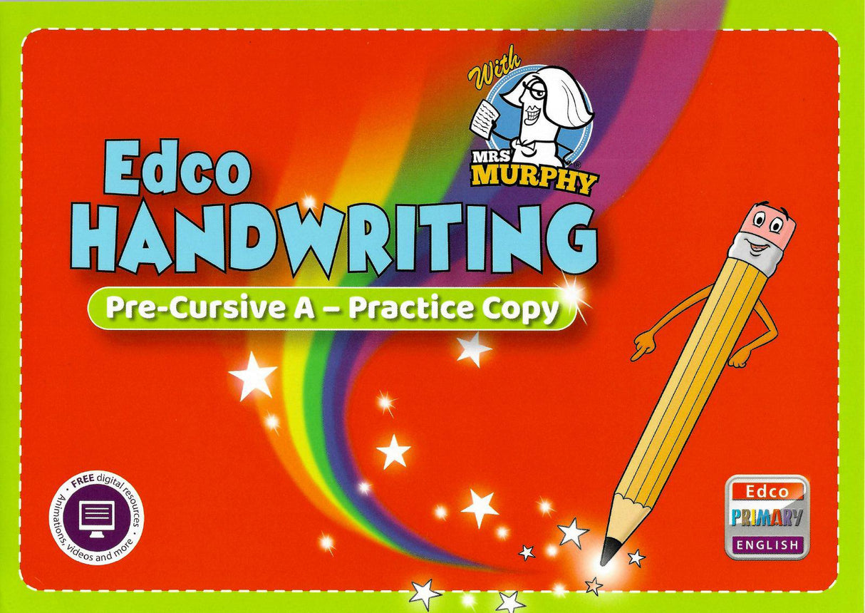 Handwriting A - Pre-cursive with practice copy - Junior Infants by Edco on Schoolbooks.ie