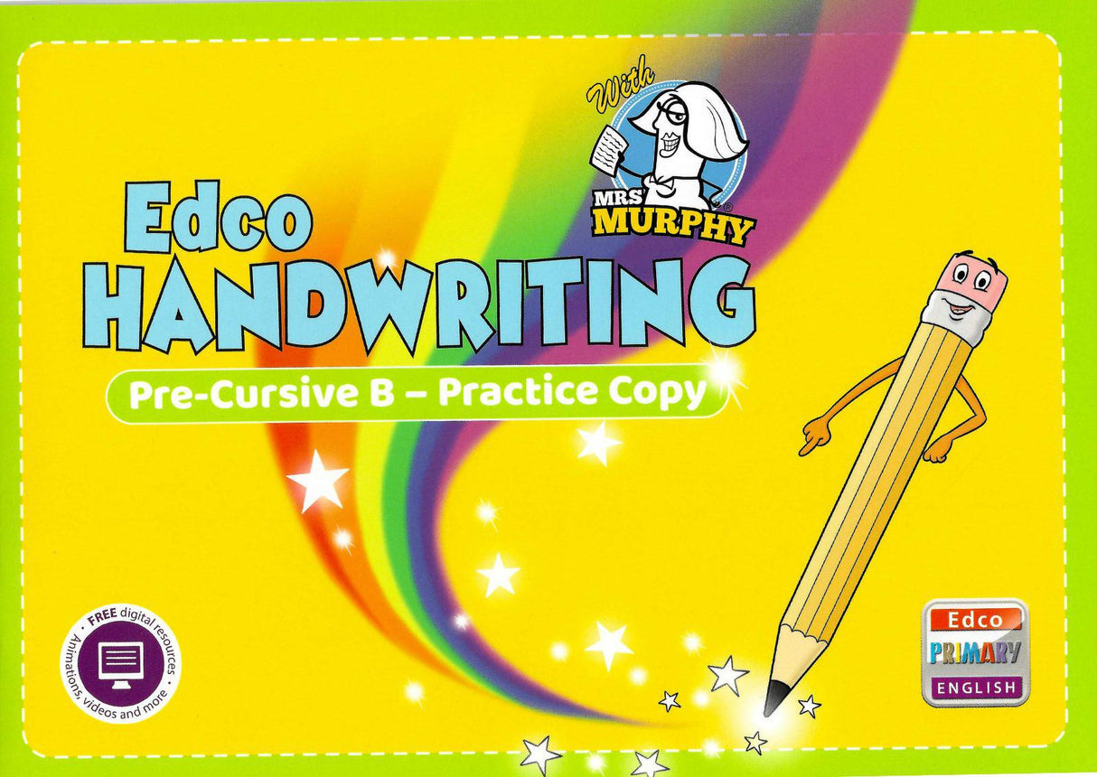 Handwriting B - Pre-cursive with practice copy - Senior Infants by Edco on Schoolbooks.ie