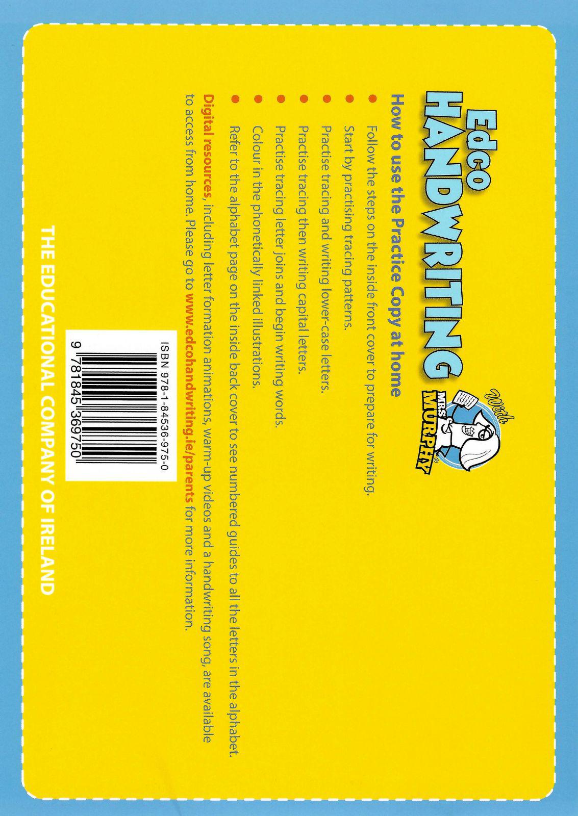 Handwriting B - Cursive with practice copy - Senior Infants by Edco on Schoolbooks.ie
