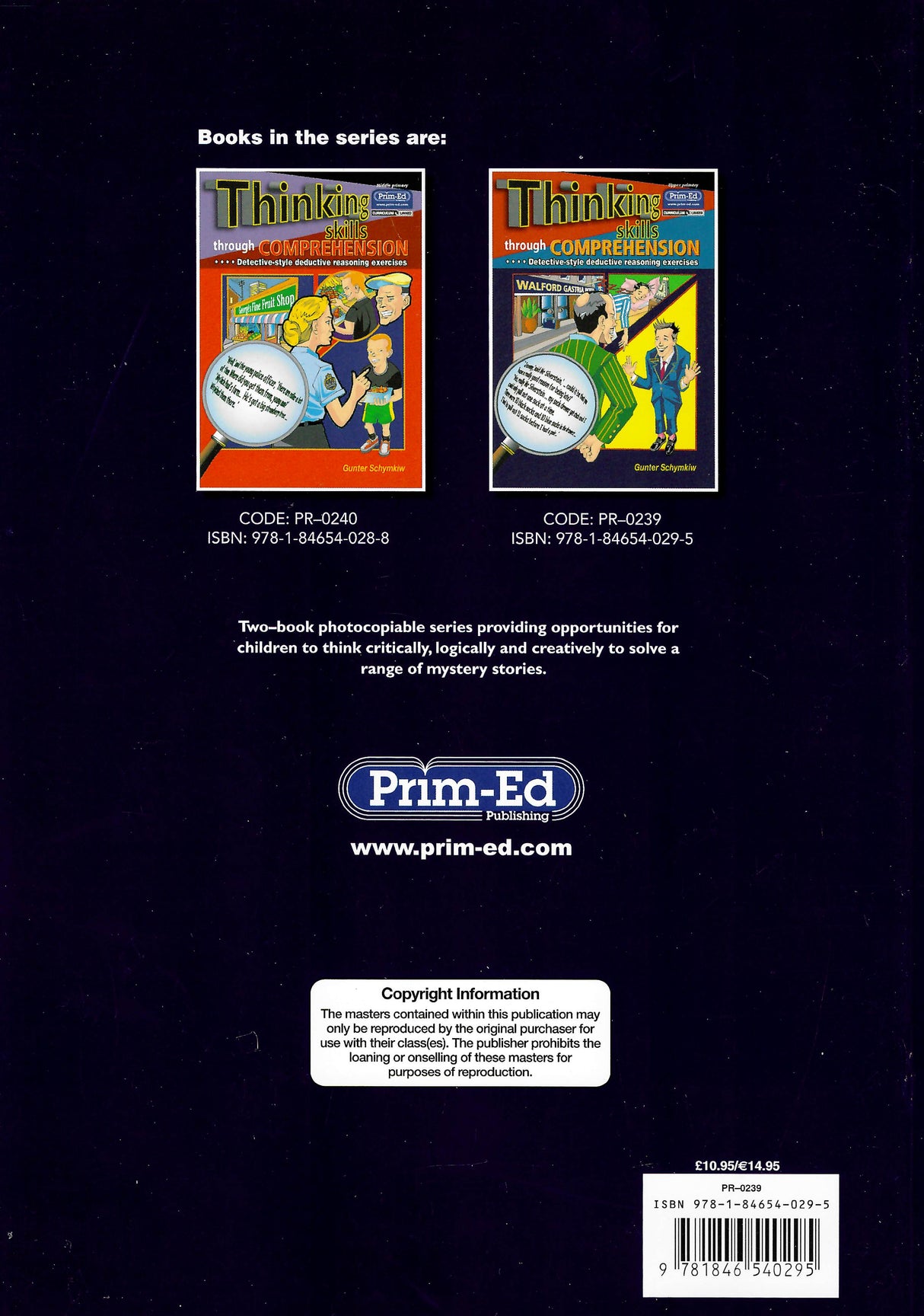 Thinking Skills Through Comprehension - Upper by Prim-Ed Publishing on Schoolbooks.ie