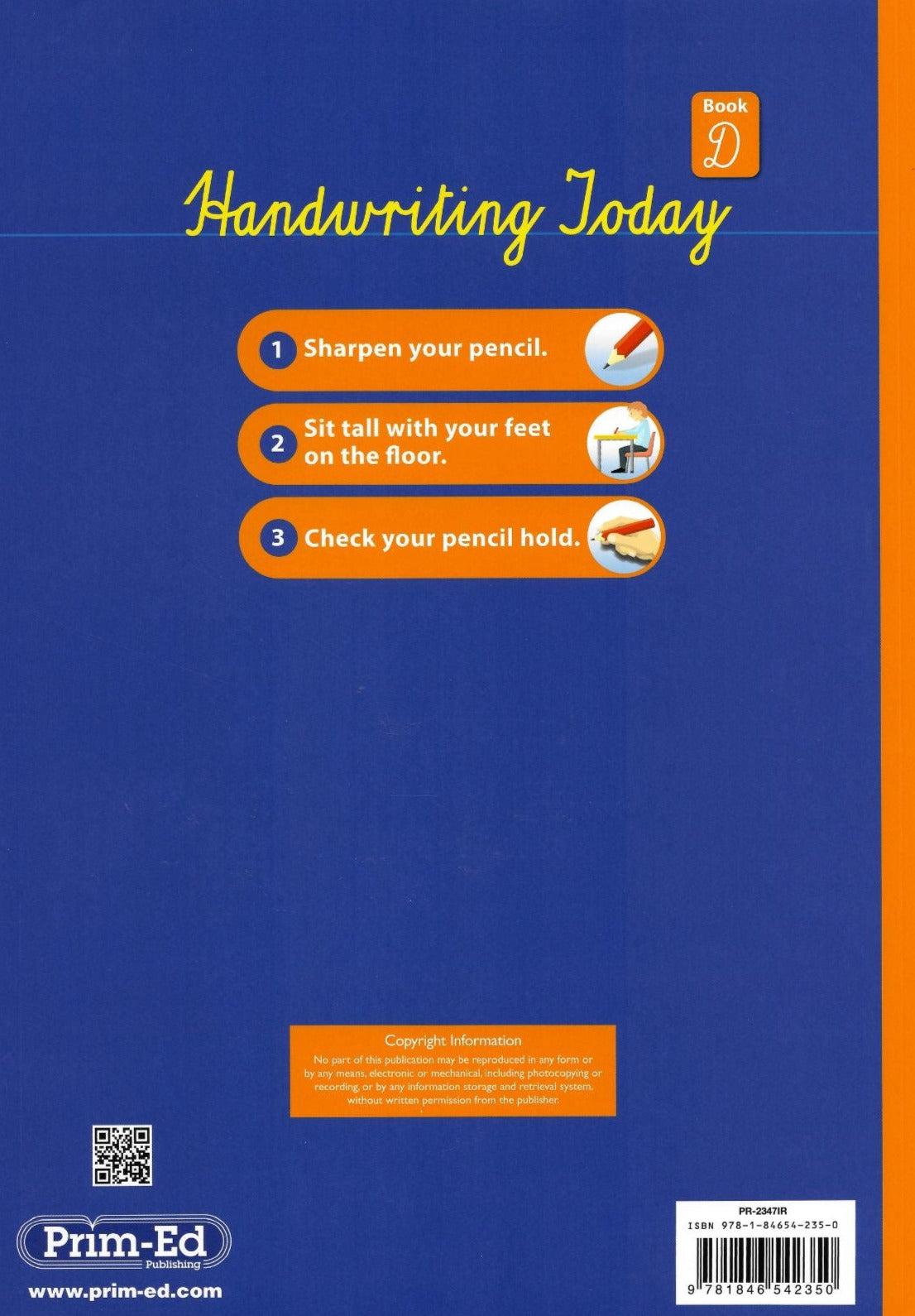 ■ Handwriting Today - Book D by Prim-Ed Publishing on Schoolbooks.ie