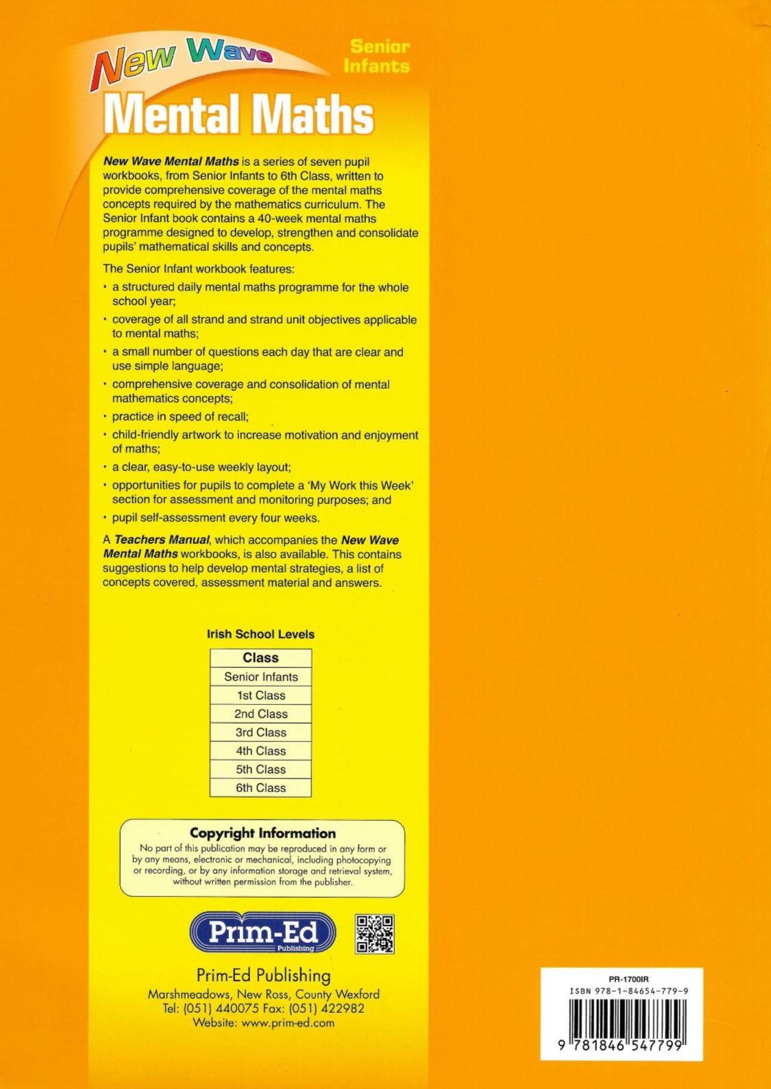 New Wave Mental Maths - Senior Infants by Prim-Ed Publishing on Schoolbooks.ie