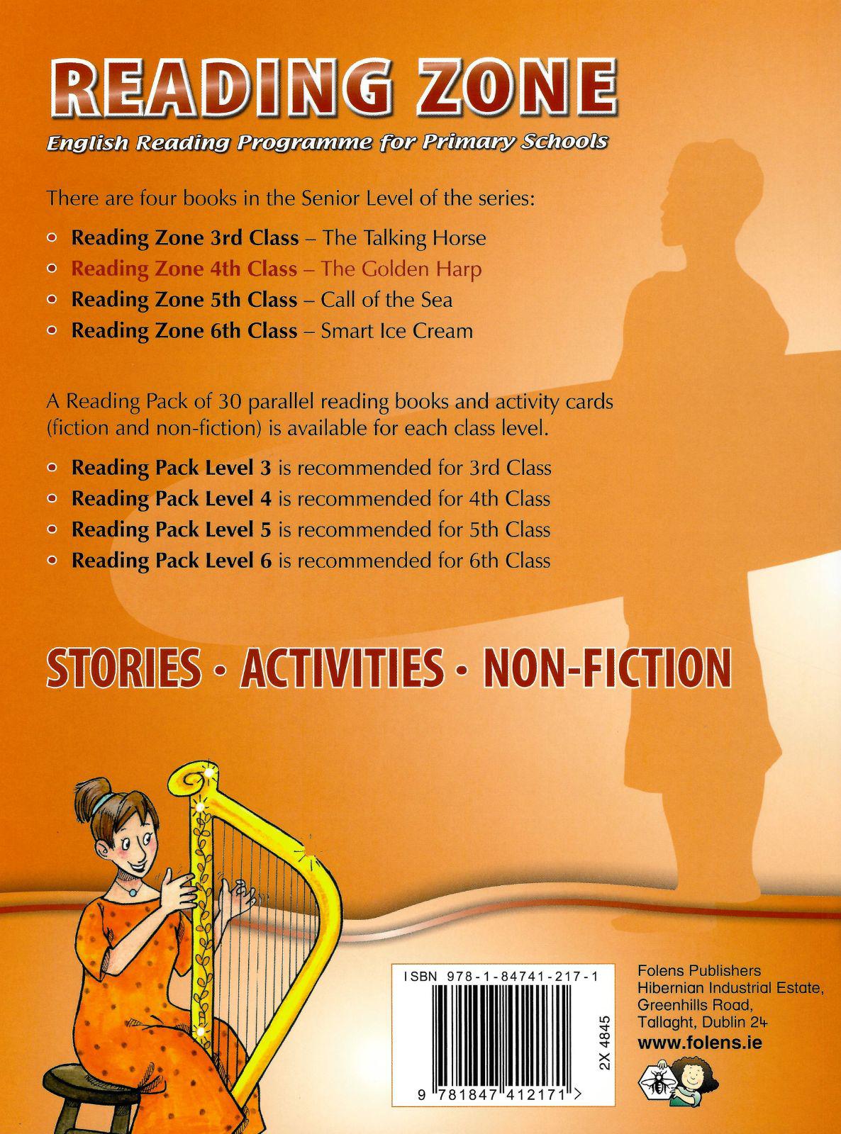 Reading Zone - 4th Class - The Golden Harp by Folens on Schoolbooks.ie