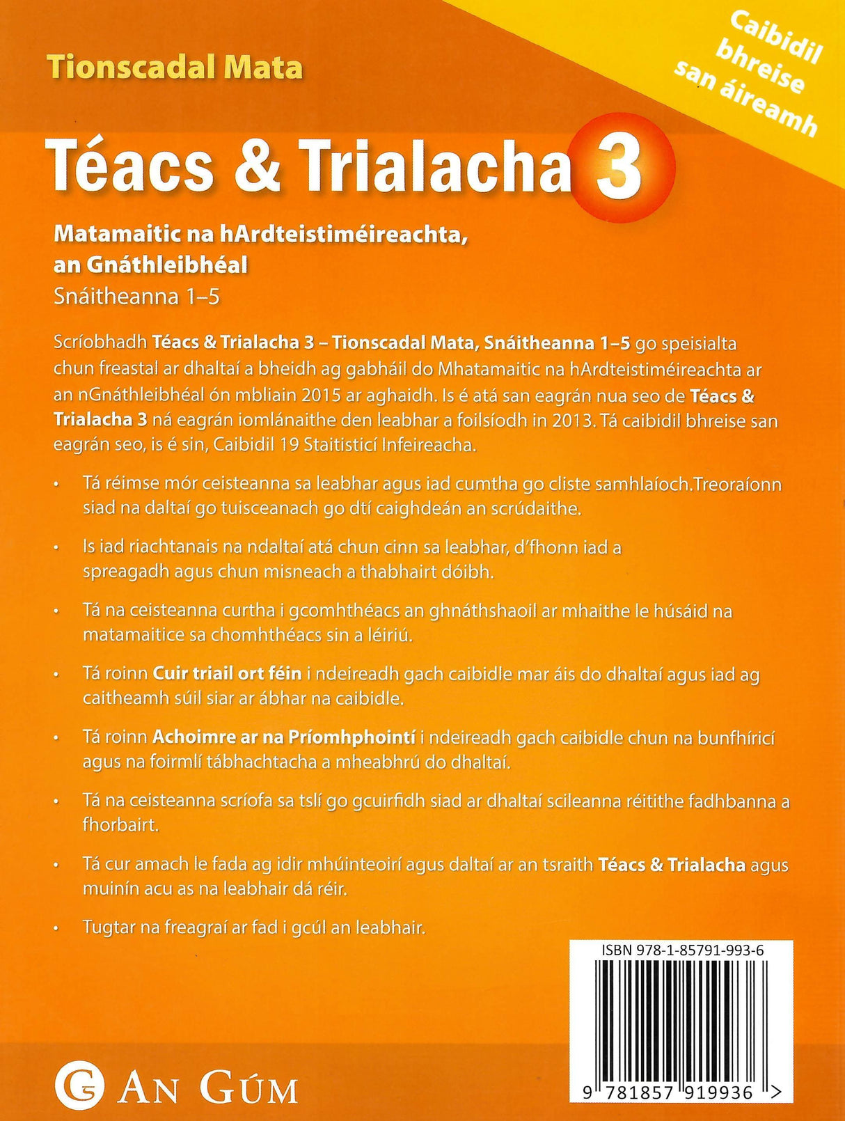 Téacs & Trialacha 3 - Gnáthleibhéal (Ordinary Level) - New Edition (2024) by An Gum on Schoolbooks.ie