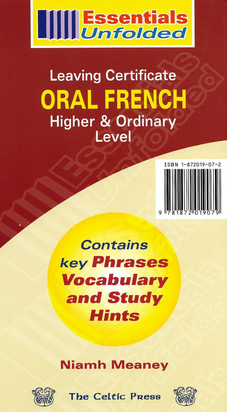 ■ Essentials Unfolded - Leaving Cert - Oral French by Celtic Press (now part of CJ Fallon) on Schoolbooks.ie
