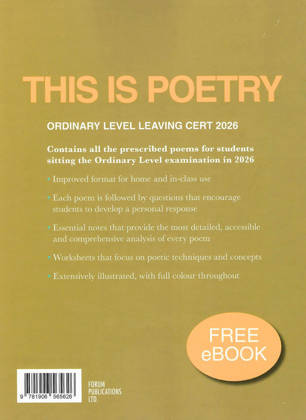 This Is Poetry 2026 - Ordinary Level by Forum Publications on Schoolbooks.ie