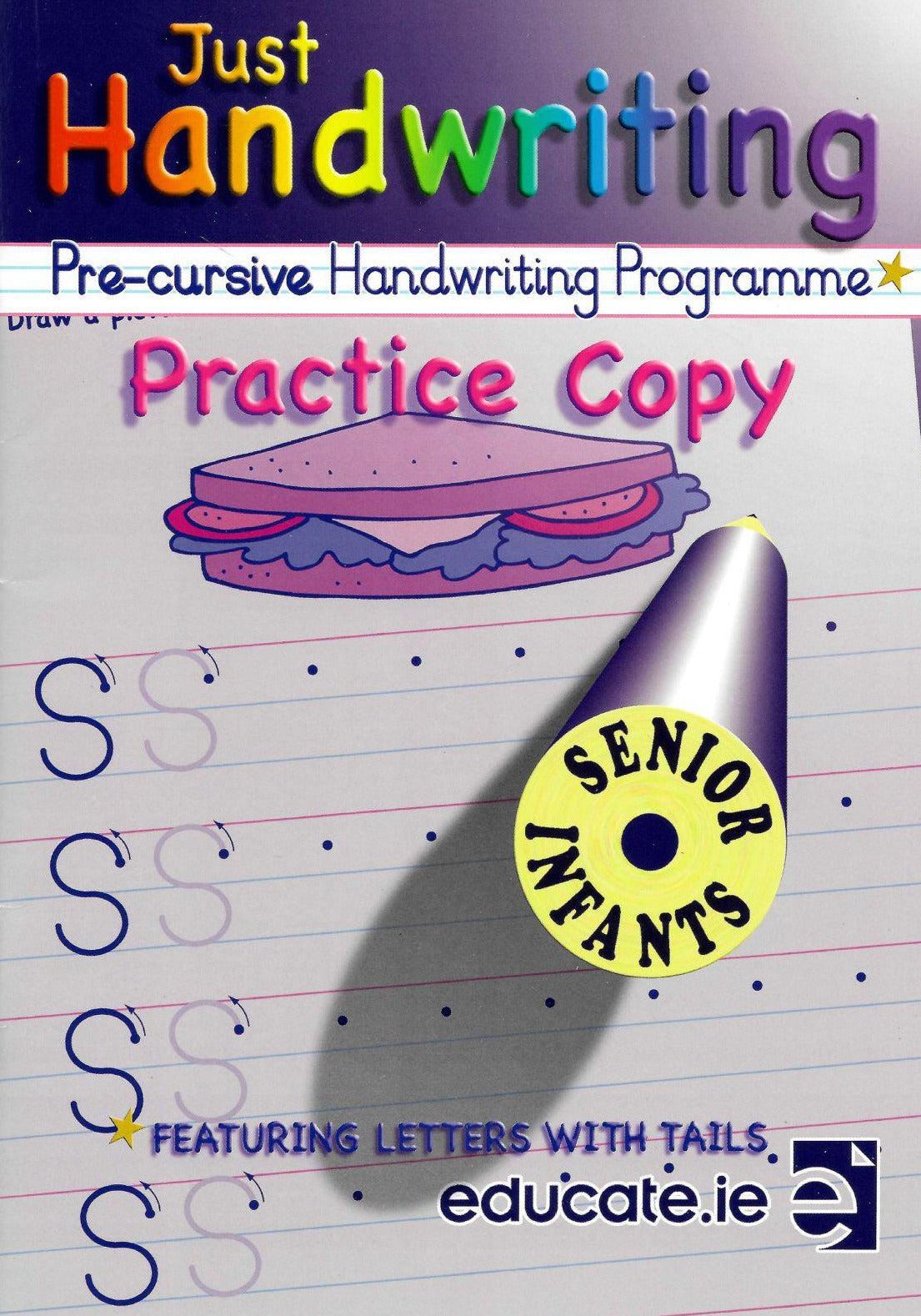 Just Handwriting - Senior Infants by Educate.ie on Schoolbooks.ie