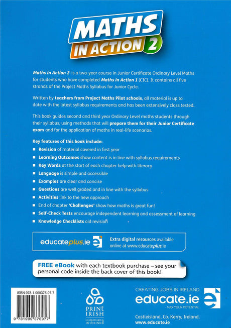 Maths in Action 2 by Educate.ie on Schoolbooks.ie