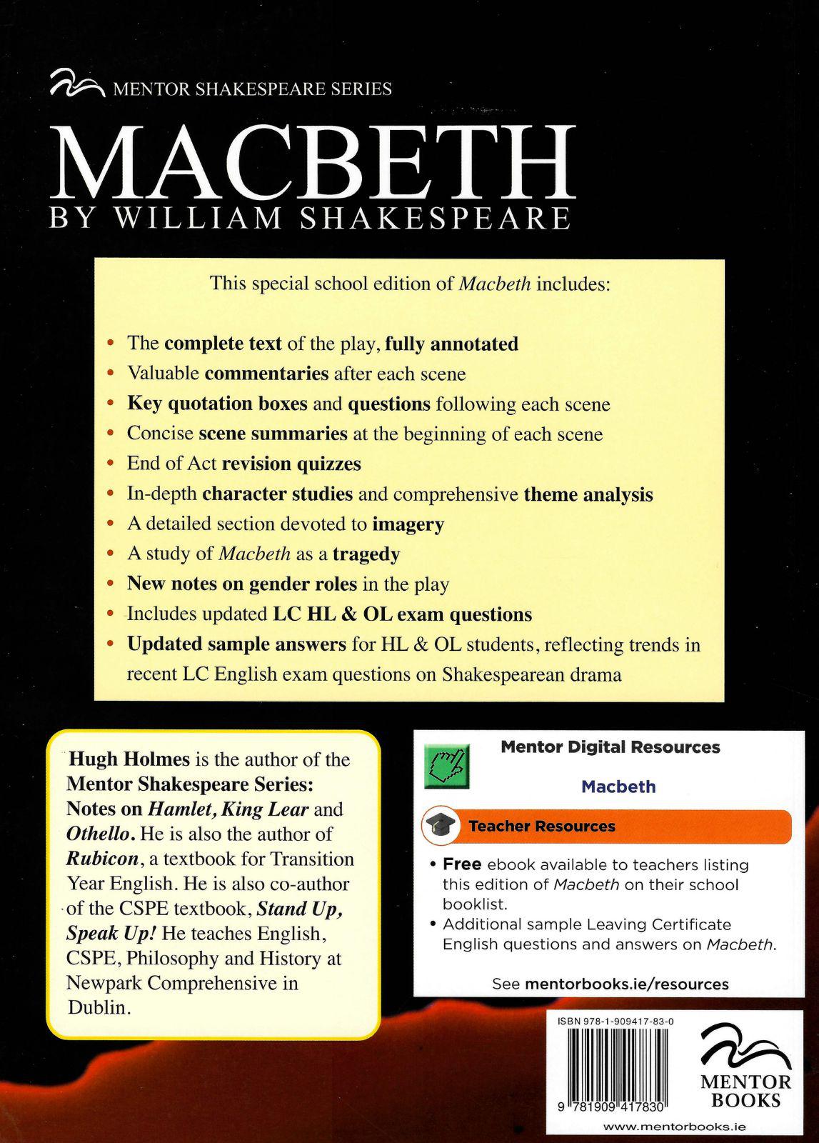 ■ Macbeth - Old Edition by Mentor Books on Schoolbooks.ie