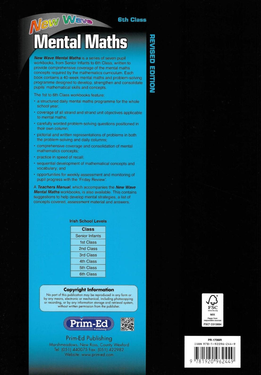 ■ New Wave Mental Maths - 6th Class - Old Edition by Prim-Ed Publishing on Schoolbooks.ie