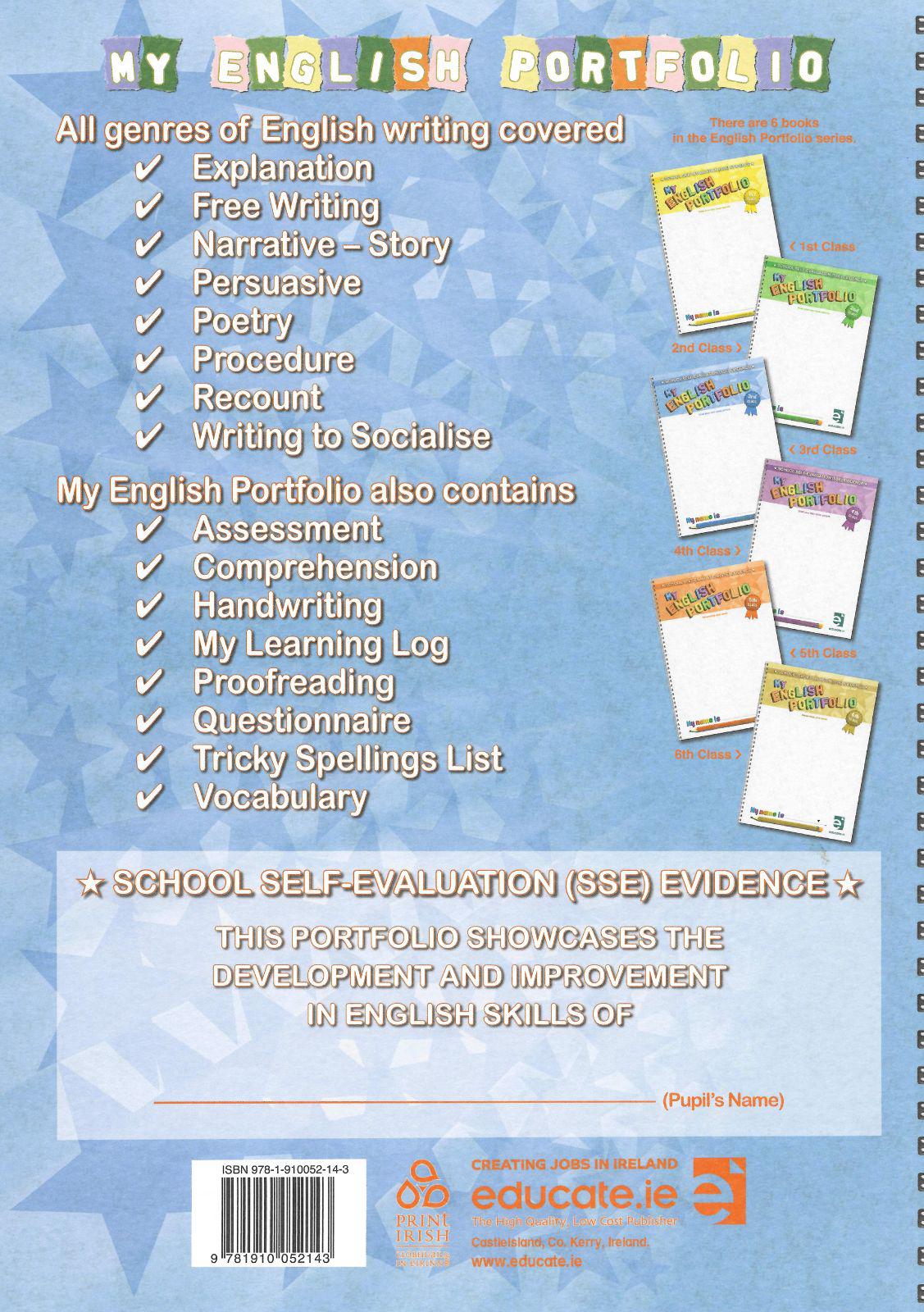 ■ My English Portfolio - 3rd Class by Educate.ie on Schoolbooks.ie