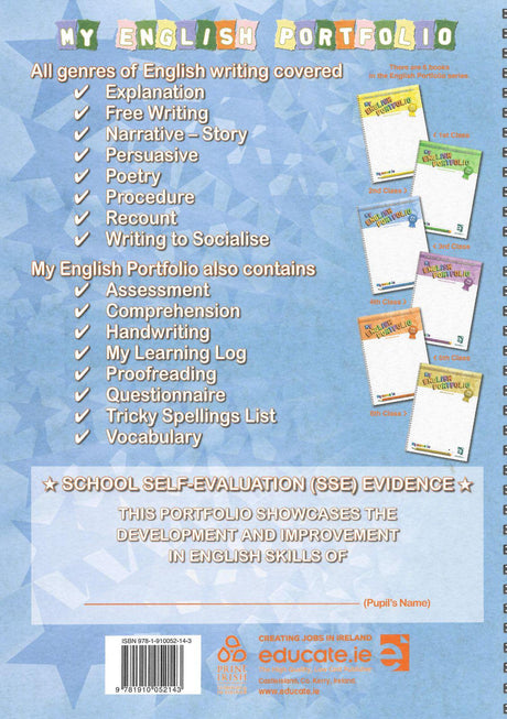 ■ My English Portfolio - 3rd Class by Educate.ie on Schoolbooks.ie