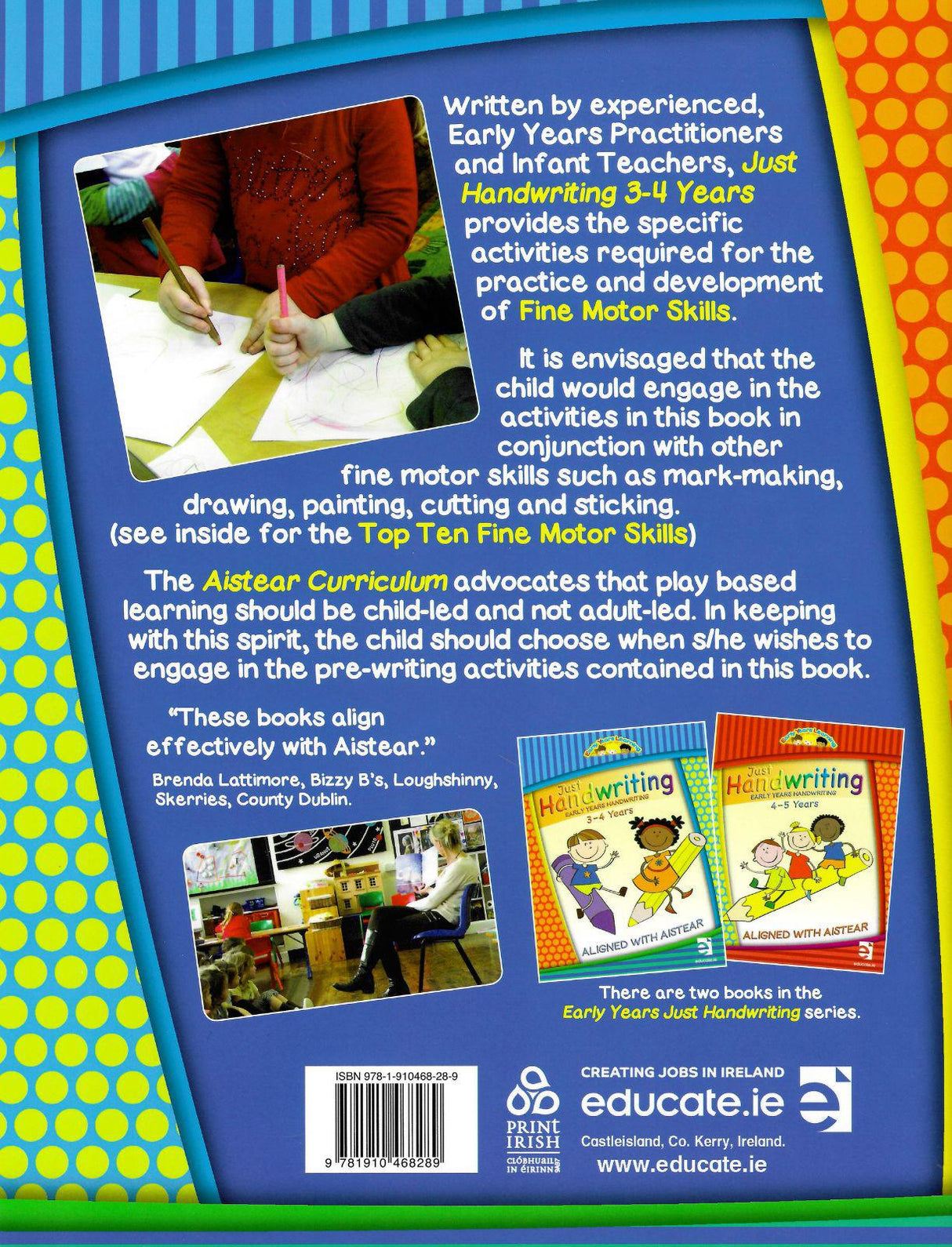 Just Handwriting - Early Years - 3-4 Years by Educate.ie on Schoolbooks.ie