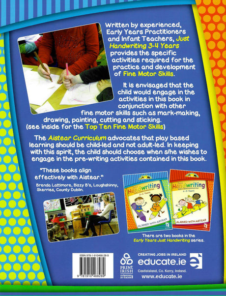 Just Handwriting - Early Years - 3-4 Years by Educate.ie on Schoolbooks.ie
