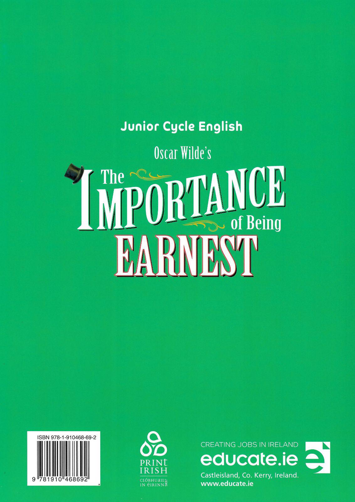 The Importance of Being Earnest + FREE Portfolio Book by Educate.ie on Schoolbooks.ie