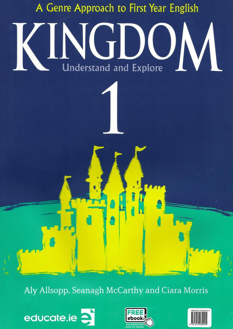 ■ Kingdom 1 - Junior Cycle English - Textbook & Combined Portfolio & Grammar Primer Book Set - 1st / Old Edition (2018) by Educate.ie on Schoolbooks.ie