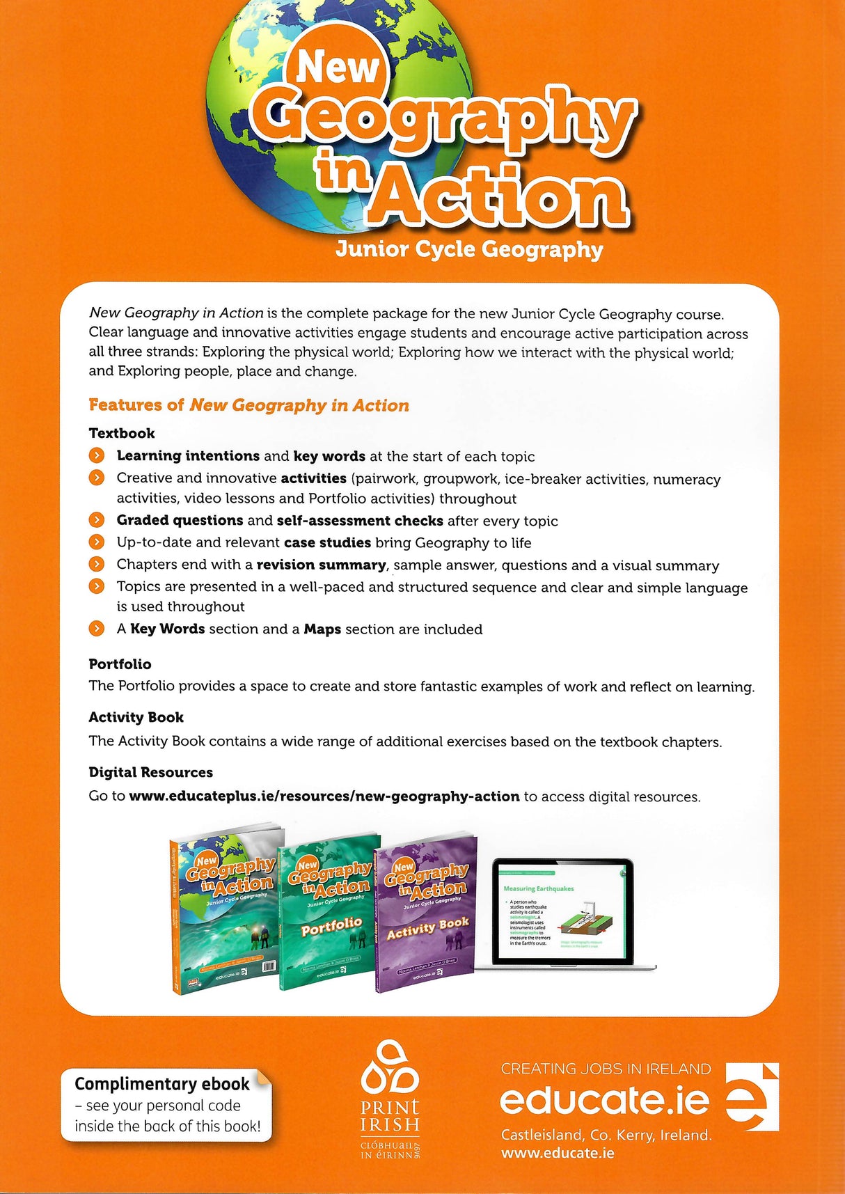 ■ Geography in Action - Textbook & Portfolio & Activity Book - Set - 2nd / Old Edition (2018) by Educate.ie on Schoolbooks.ie