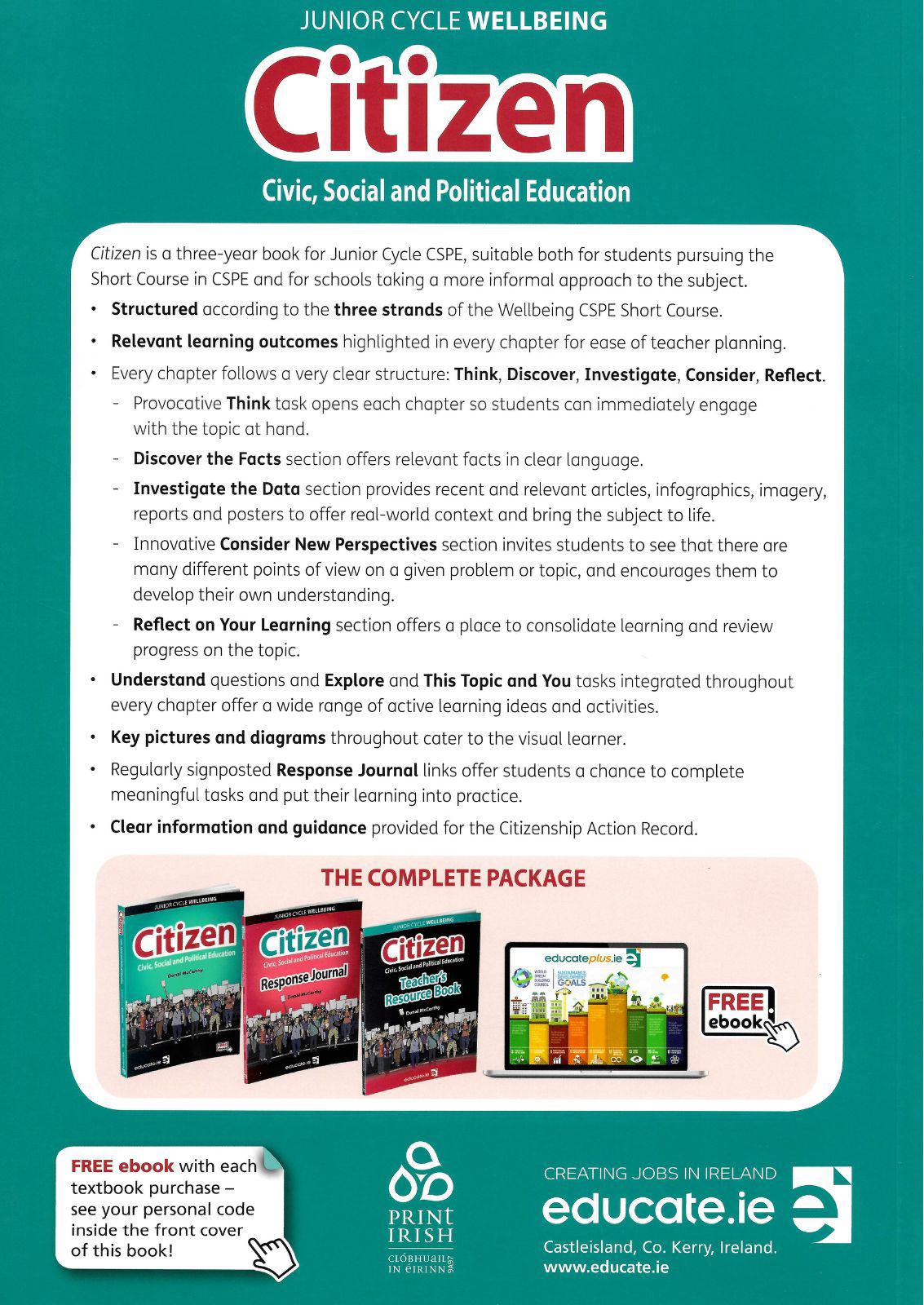 ■ Citizen - Textbook & Workbook - Set - 1st / Old Edition (2019) by Educate.ie on Schoolbooks.ie