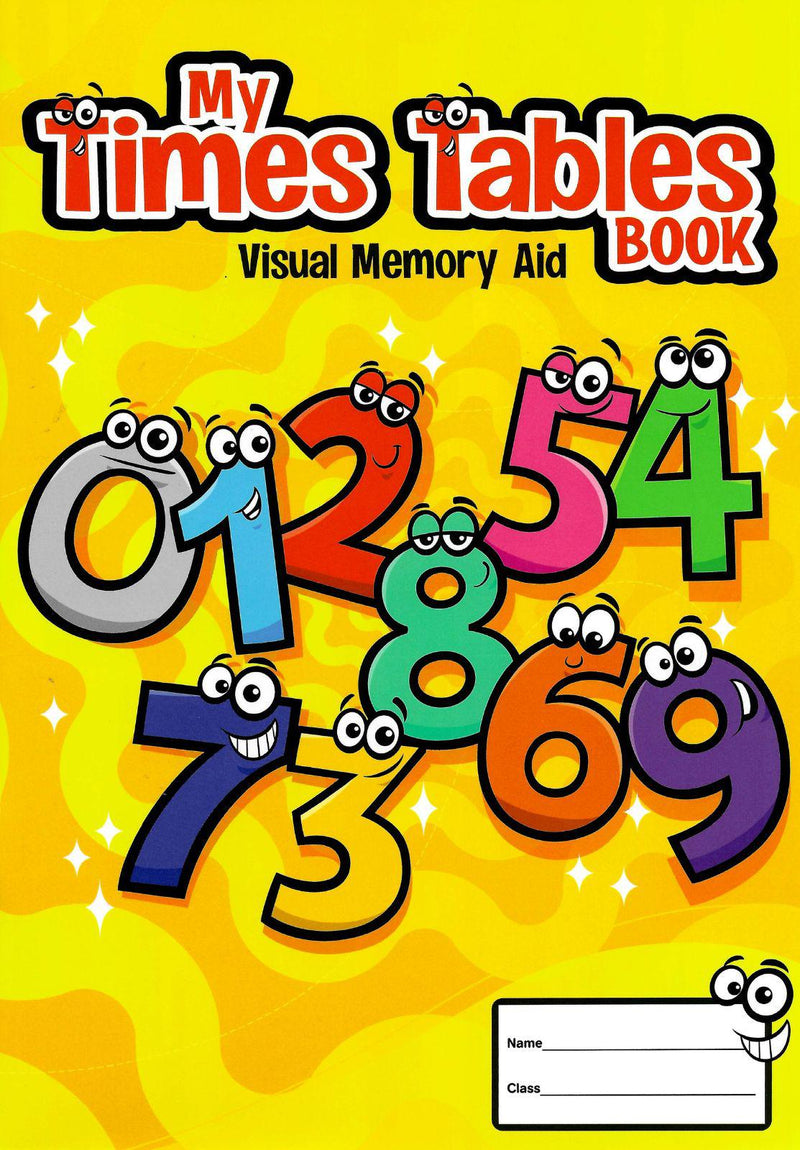 My Times Tables - Visual Memory Aid Book by Just Rewards on Schoolbooks.ie