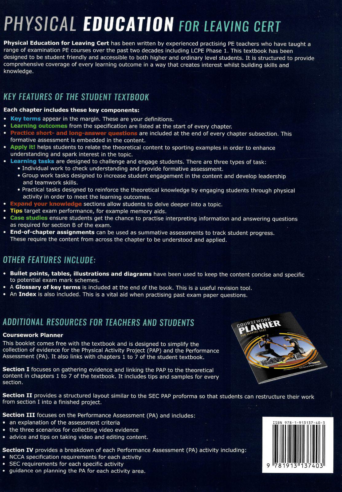 Physical Education for Leaving Cert - Set by Just Rewards on Schoolbooks.ie