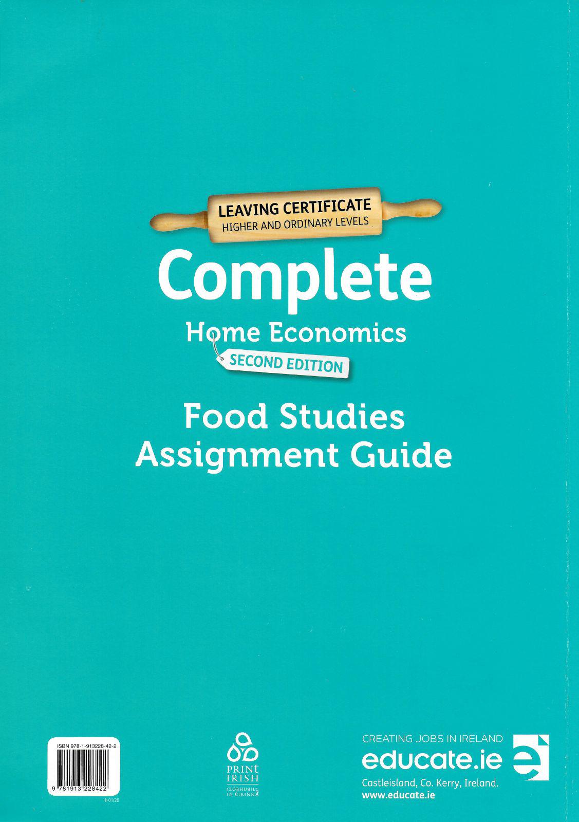 Complete Home Economics - Textbook & Food Studies Assignment Guide & Exam Skillbuilder Workbook - Set - 2nd / New Edition (2020) by Educate.ie on Schoolbooks.ie