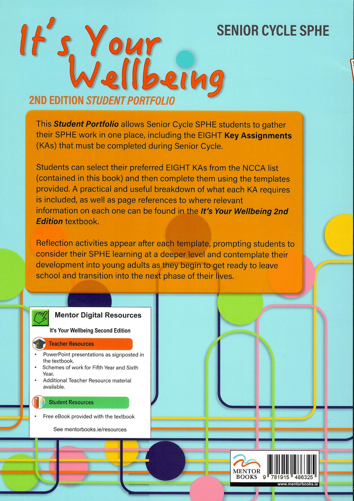 It's Your Wellbeing - Textbook and Student Portfolio - Set - 2nd / New Edition (2025) by Mentor Books on Schoolbooks.ie