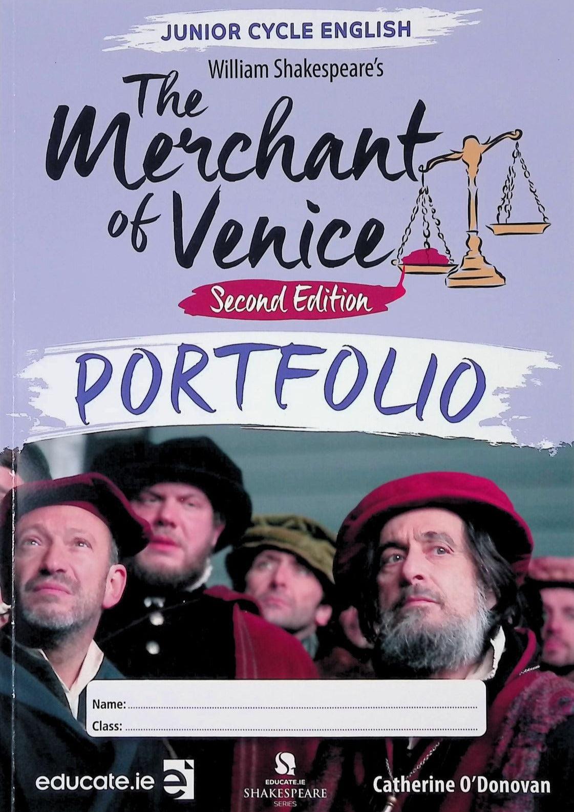 The Merchant of Venice Textbook & Portfolio Book - 2nd / New Edition (2023) by Educate.ie on Schoolbooks.ie