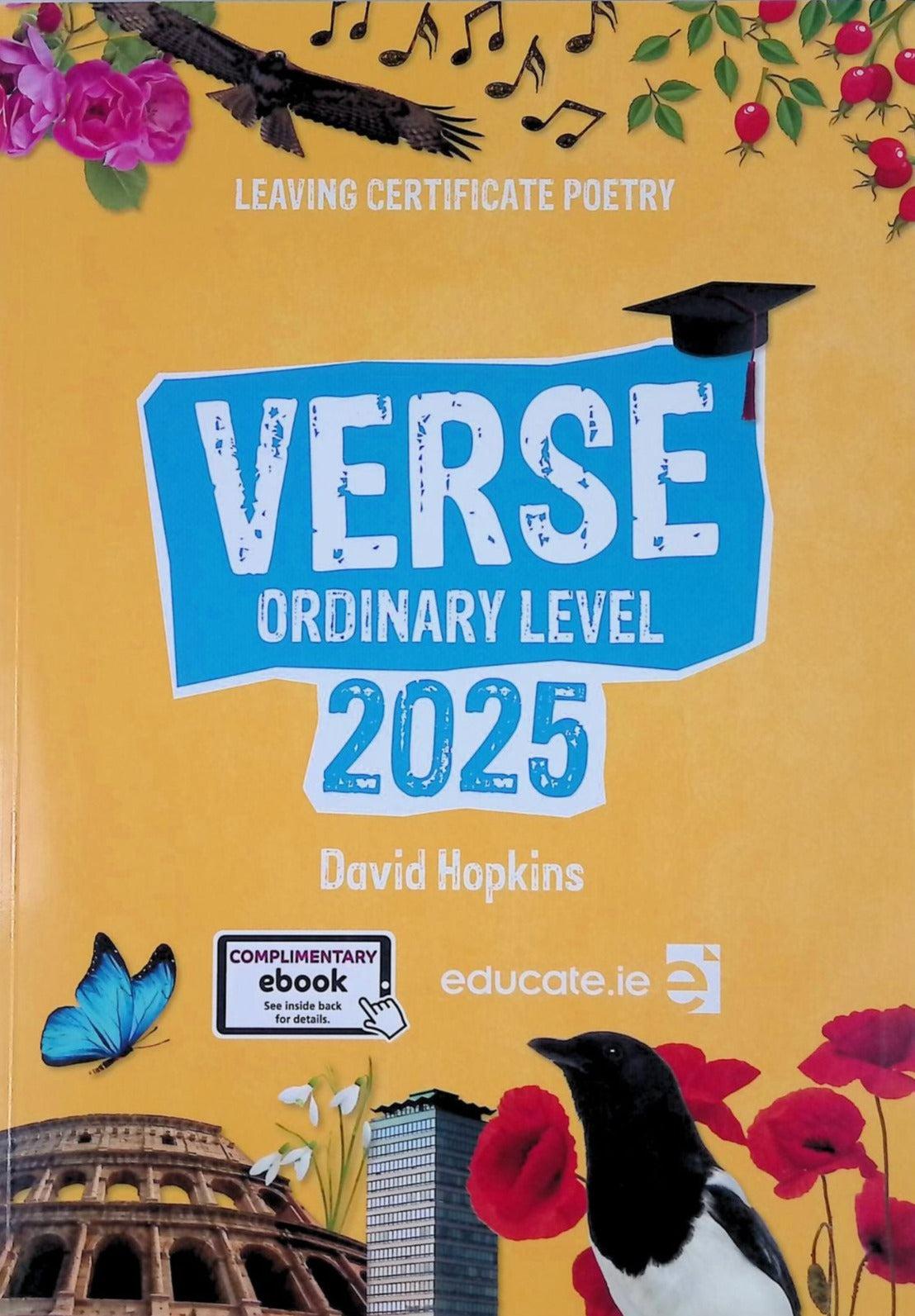 Verse 2025 - Leaving Cert Poetry - Ordinary Level - Textbook