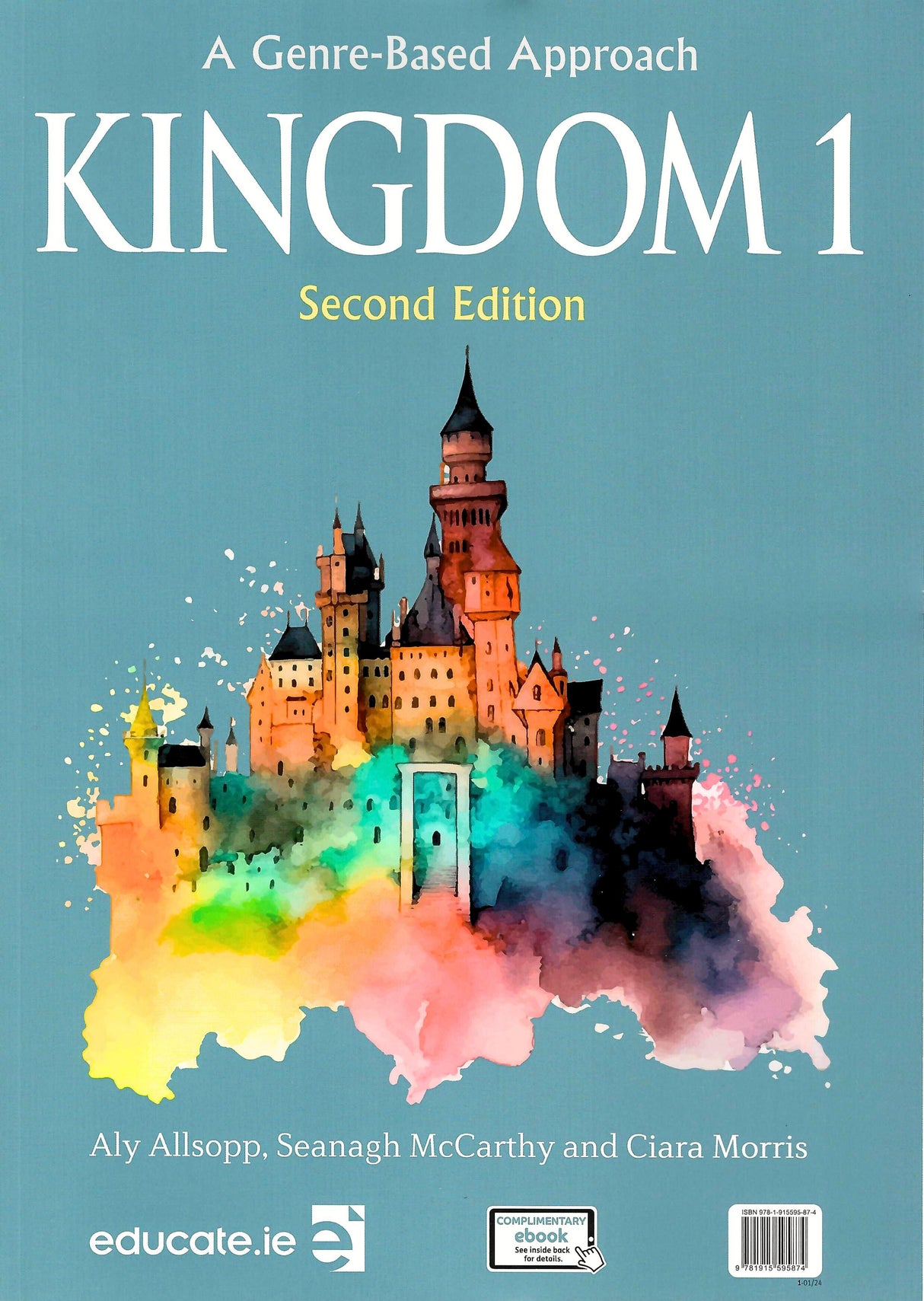 Kingdom 1 - Junior Cycle English - Textbook & Combined Portfolio & Grammar Primer Book Set - 2nd / New Edition (2024) by Educate.ie on Schoolbooks.ie