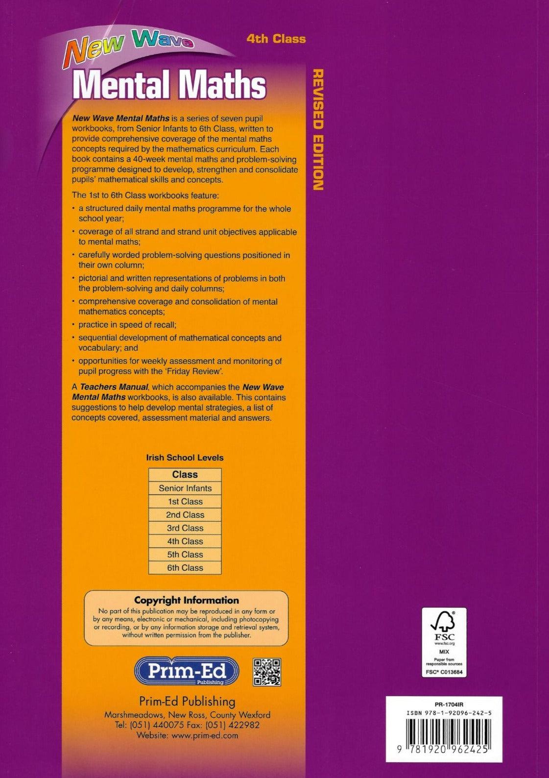 ■ New Wave Mental Maths - 4th Class - Old Edition by Prim-Ed Publishing on Schoolbooks.ie