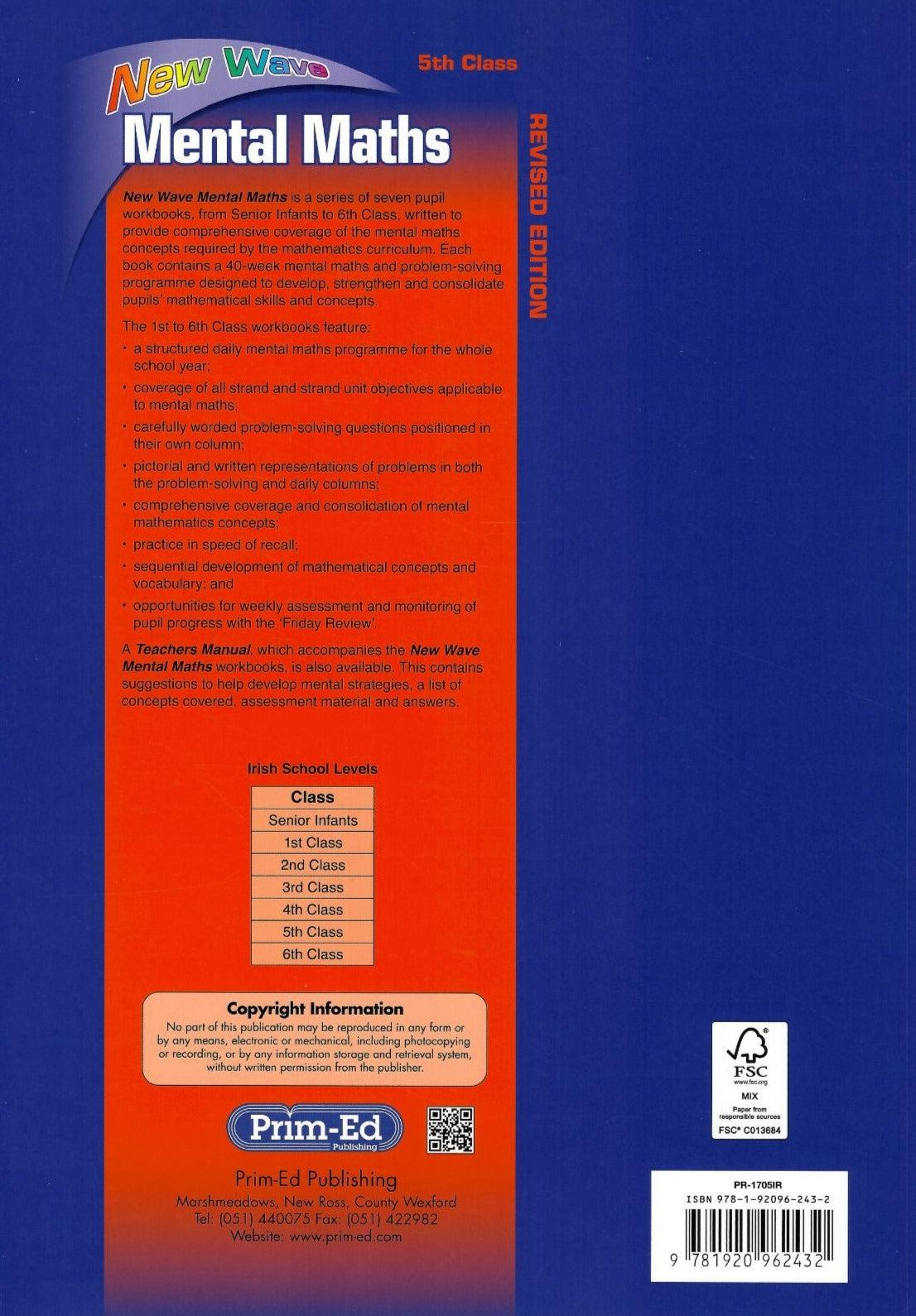 ■ New Wave Mental Maths - 5th Class - Old Edition by Prim-Ed Publishing on Schoolbooks.ie